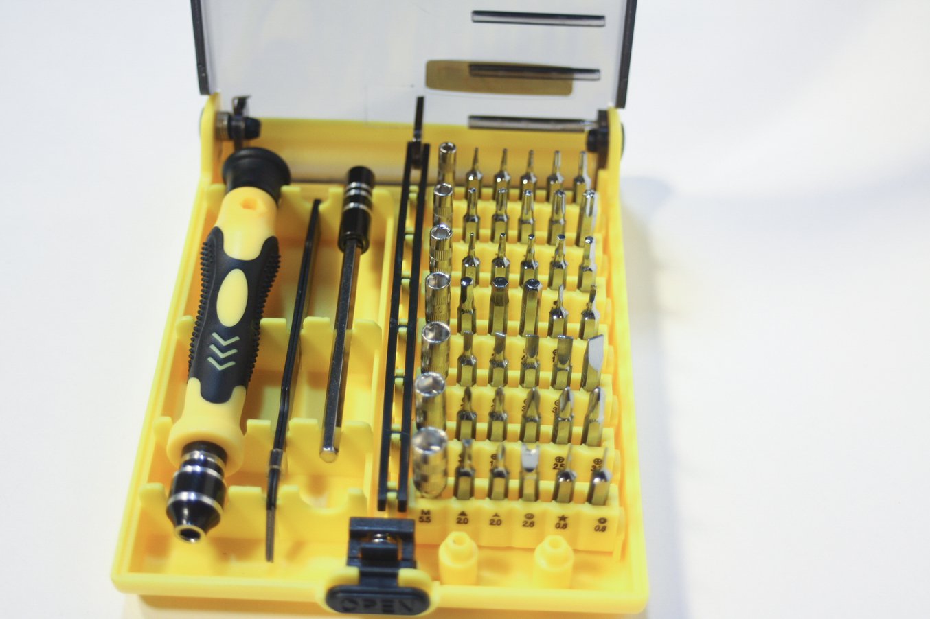 45 piece magnetic screwdriver set