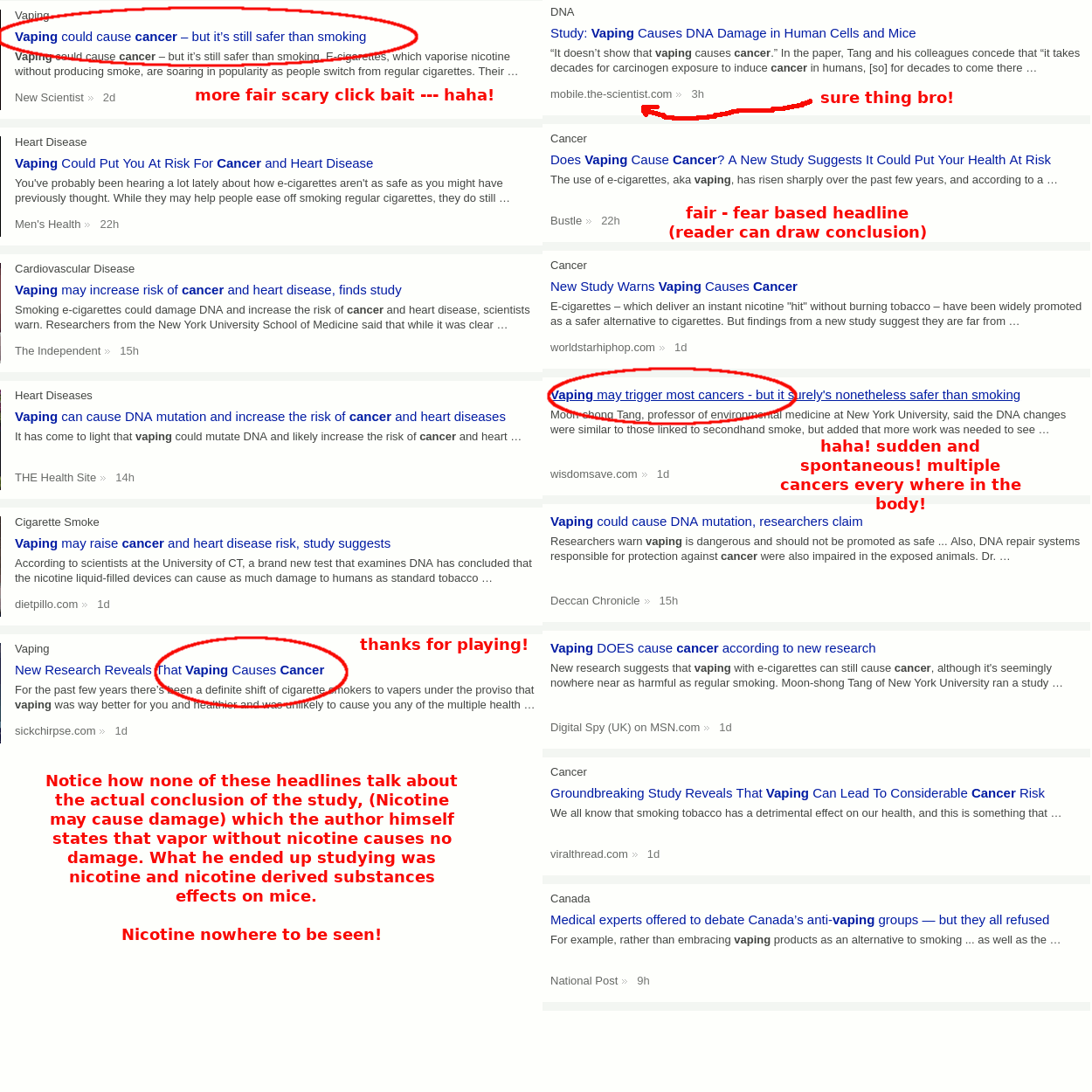 misleading headlines about vaping abound