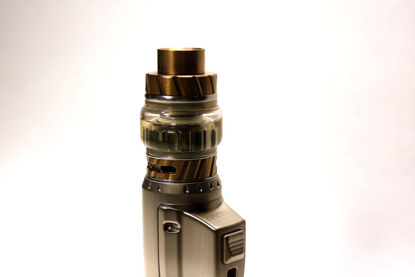 Brass colored Freemax Fireluke 2 metal edition mesh subohm vape tank