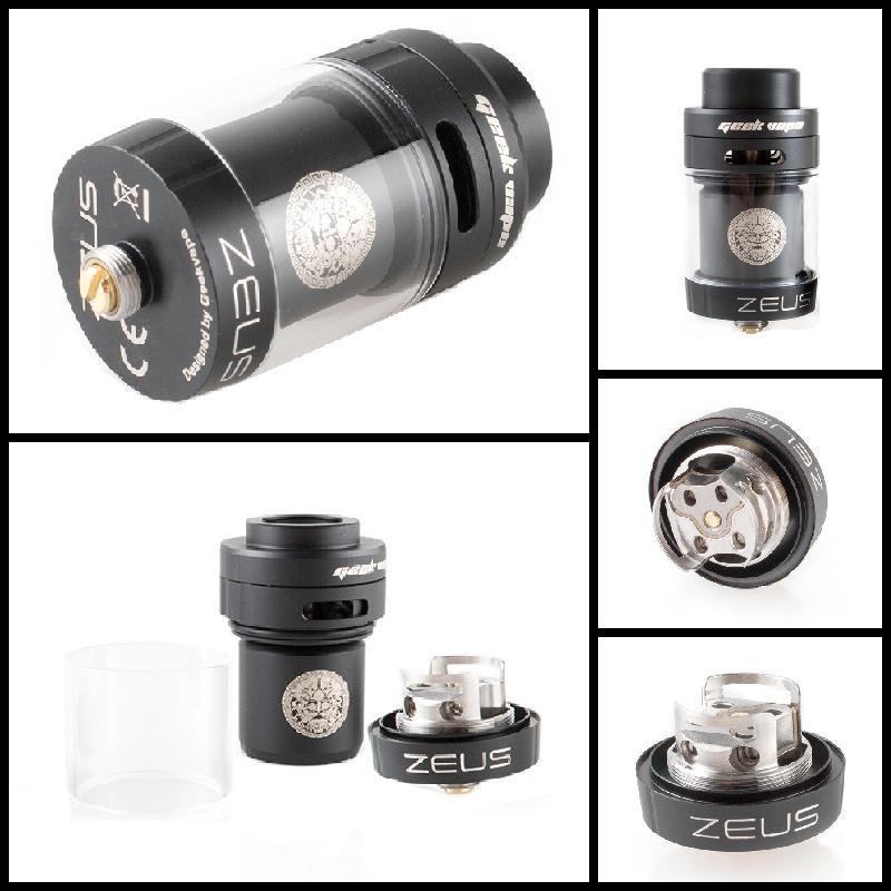 GeekVape Zeus Dual Coil RTA collage