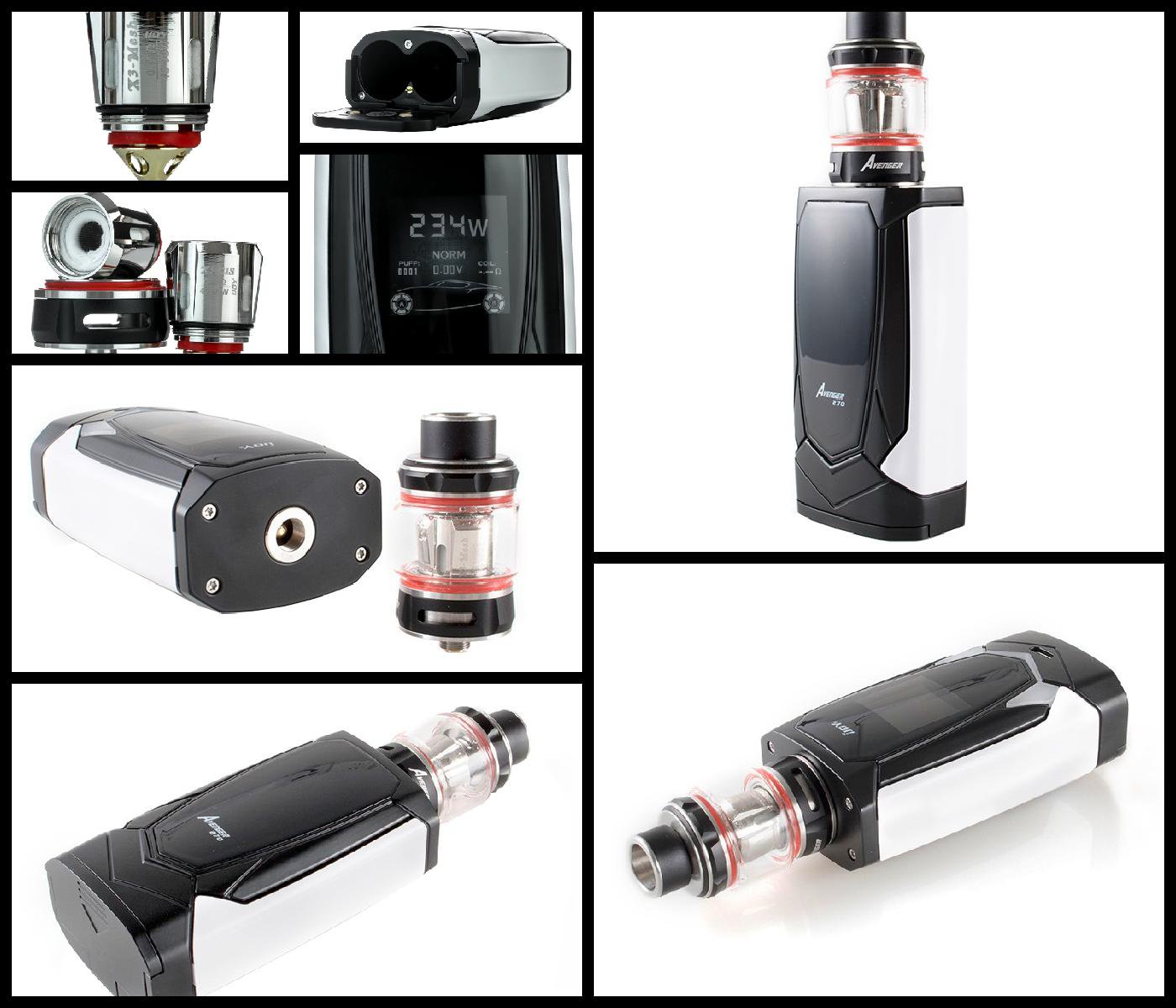 IJoy Avenger 270 starter kit collage
