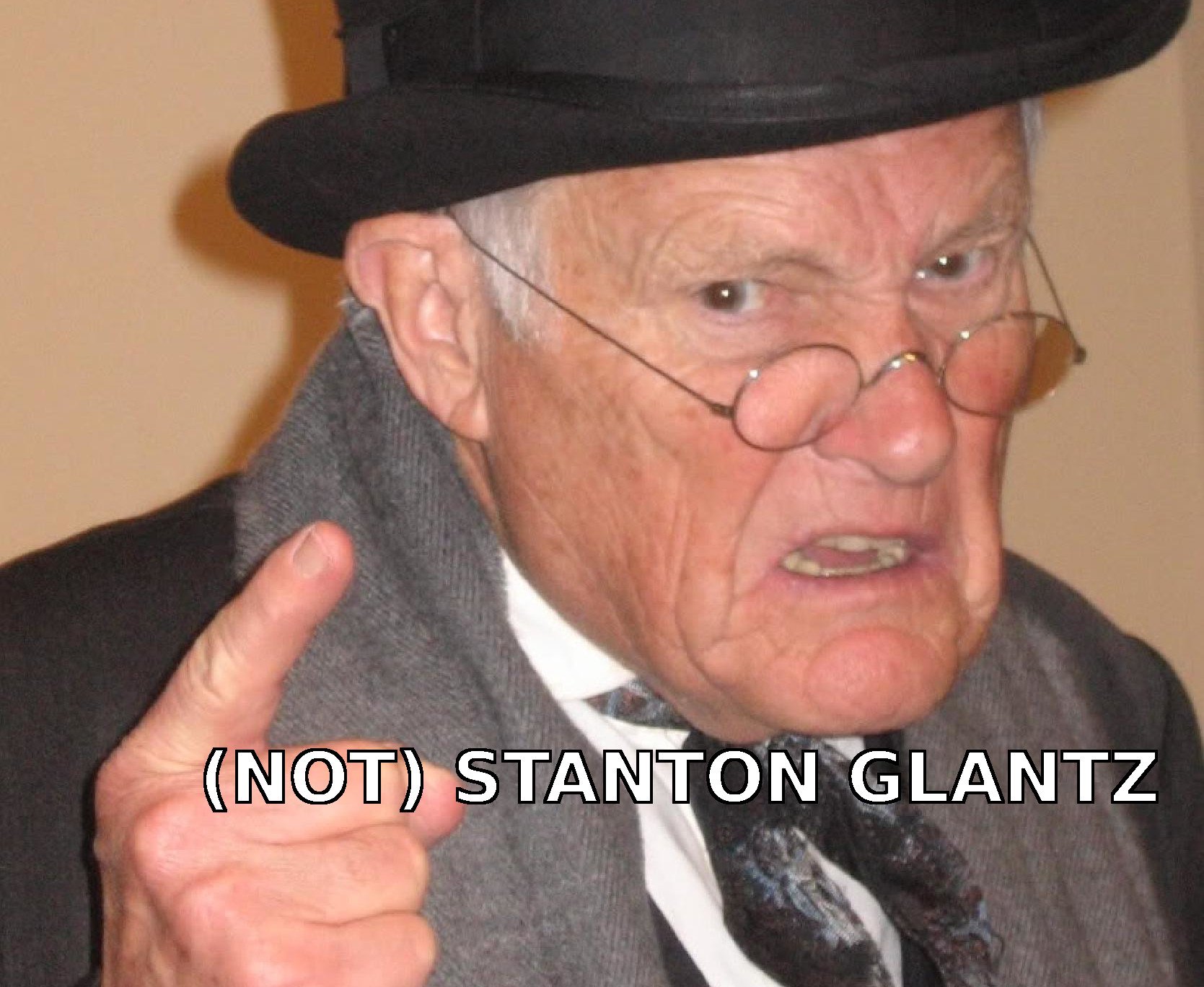 angry old man pictured is not Stanton Glantz