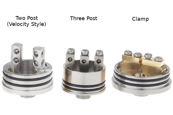 comparison  of two post (velocity), three post and clamp style decks for RDA