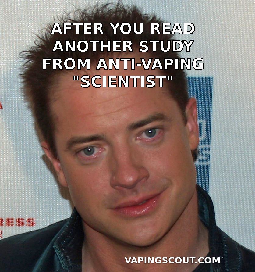 brendan frasier meme about being sad after reading some flawed scientific studies