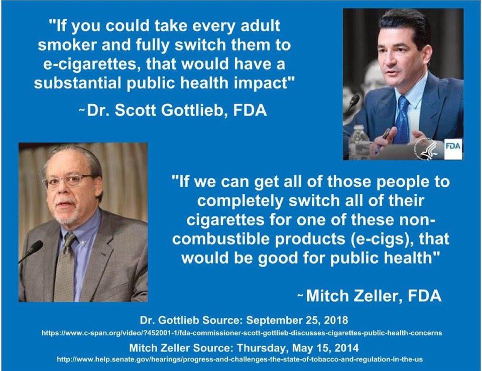 Scott Gottlieb and Mitch Zeller on Ecigs
