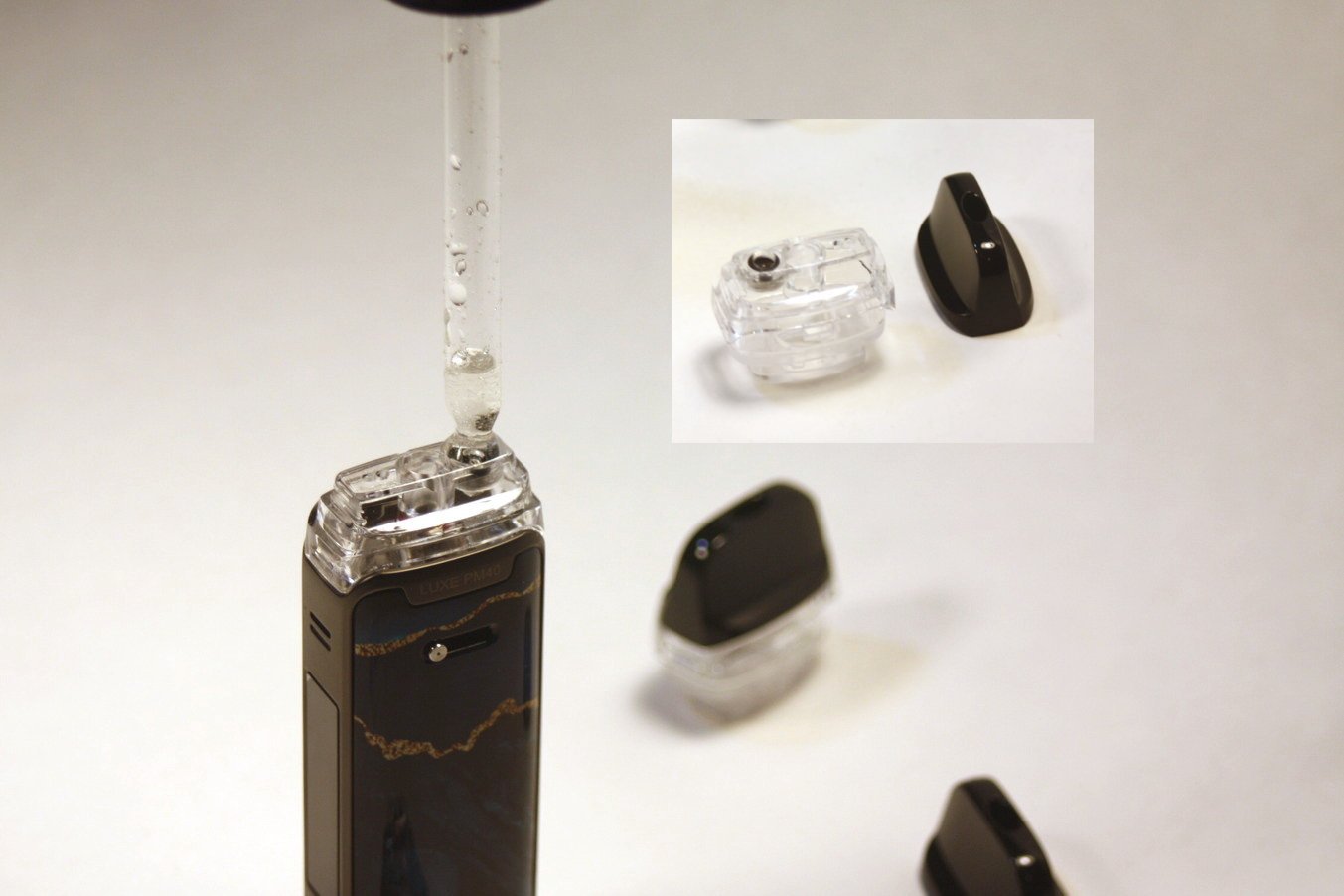 how to fill the Vaporesso Luxe PM40 vape pod