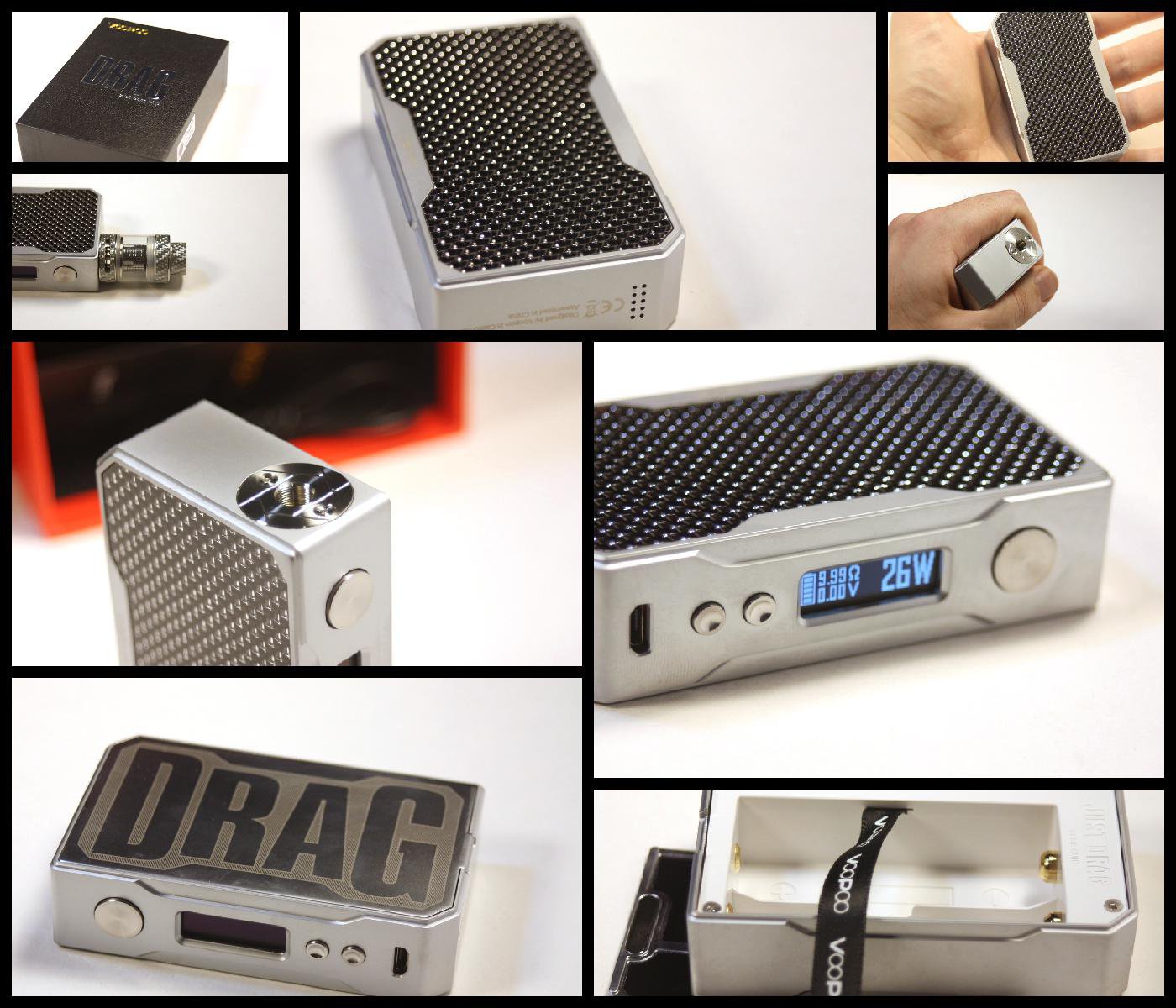 VooPoo Drag 157W Box Mod collage